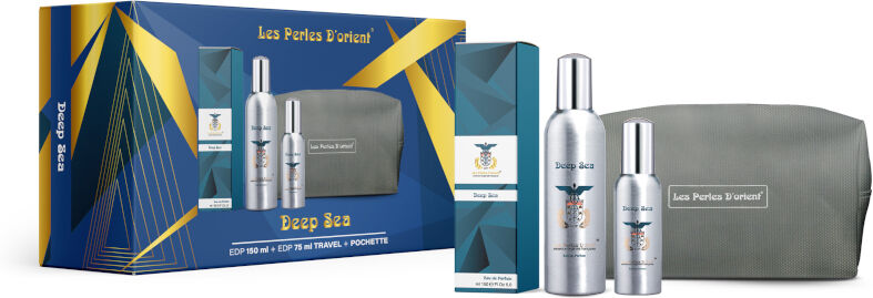 Les Perles D'orient Deep Sea Confezione 150 ML Eau de Parfum + 75 ML Eau de Parfum + Pochette