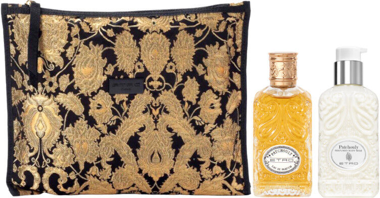 Etro Profumi  Patchouly EDP Confezione 100 ML Eau de Parfum + 250 ML Body Lotion + Pouch Nera