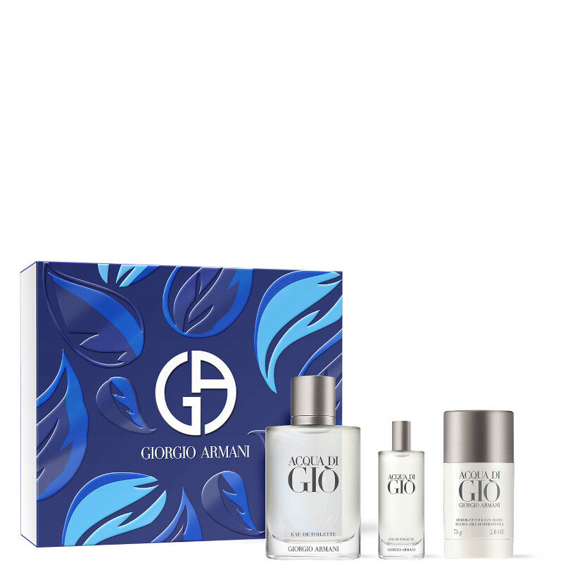 Armani Acqua Di Giò Pour Homme Cofanetto 100 ML Eau de Toilette + 15 ML travel size + 75 gr deodorante stick