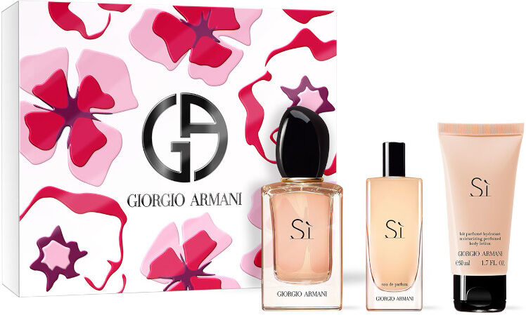 Armani Si EDP Cofanetto 50 ML Eau de Parfum + 15 ML travel Size Eau de Parfum + 50 ML Body Lotion