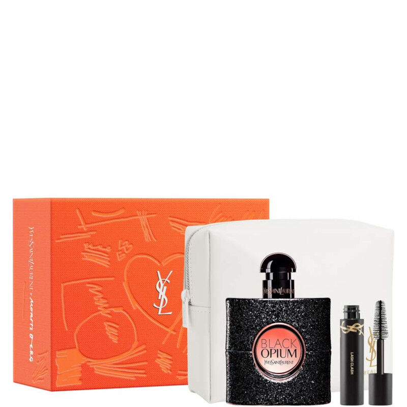 Yves Saint Laurent Black Opium EDP Confezione 50 ML Eau de Parfum + Mini Mascara Lash Clash + Pouch