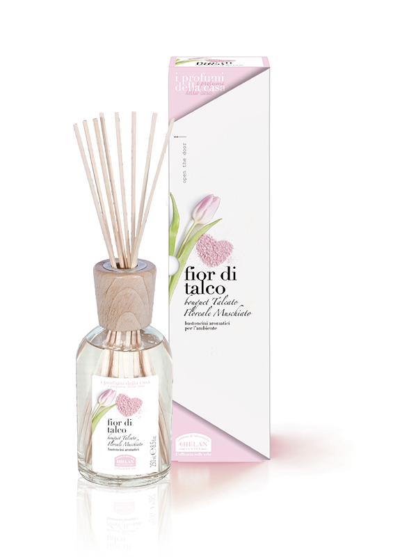 Helan I PROFUMI DELLA CASA - Bastoncini Aromatici - Fior di Talco 100 ml