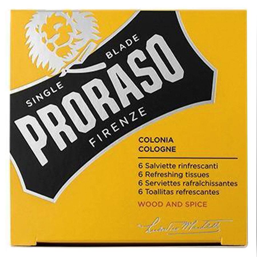 Proraso Beard Wipes Wood & Spice 6pcs