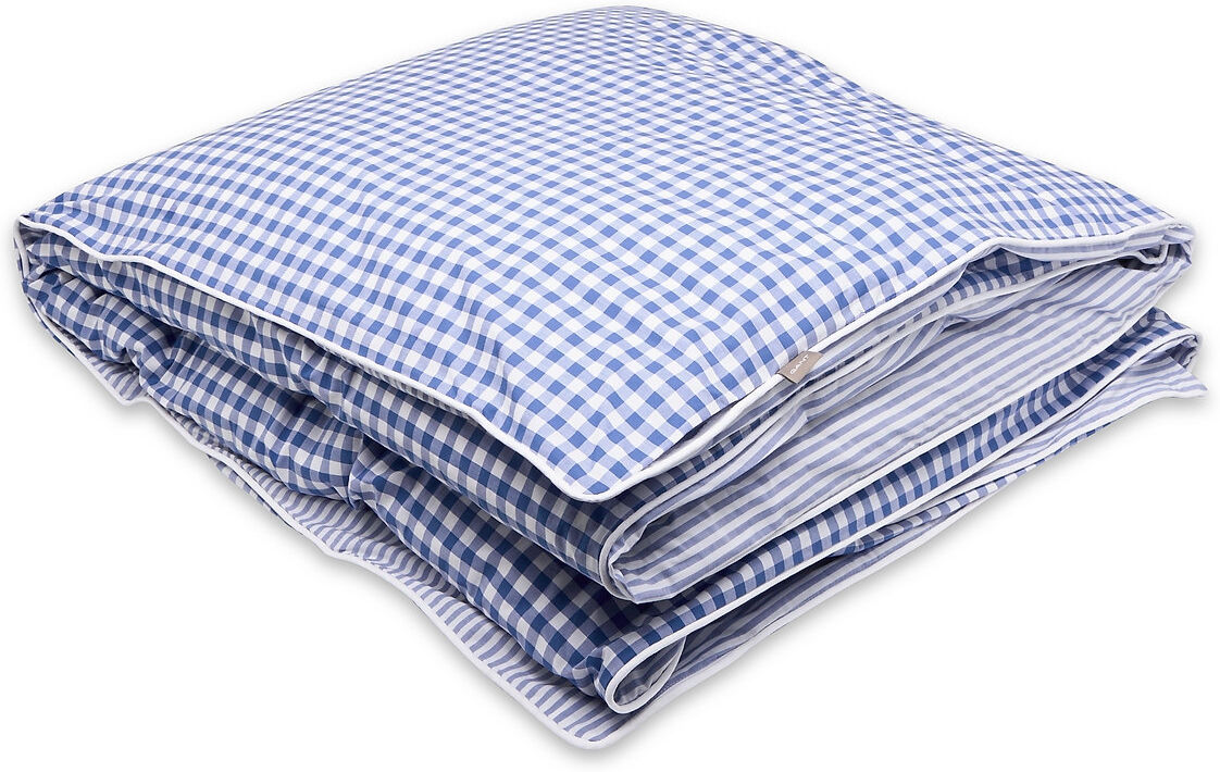 GANT Stripes And Checks Double Duvet Home Textiles Bedtextiles Duvet Covers Blå GANT