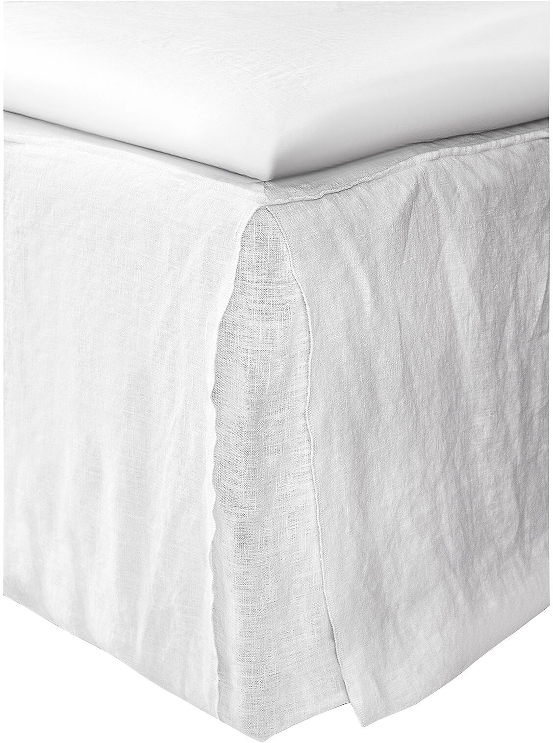 Himla Mira Loose-Fit Bed Skirt Home Textiles Bedtextiles Bed Skirt Hvit Himla