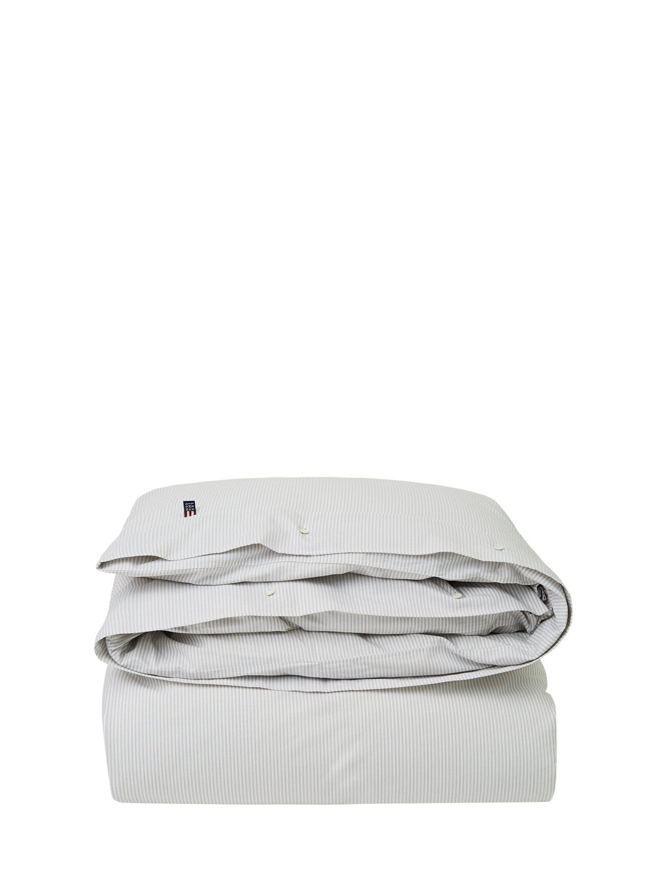 Lexington Home Pin Point Beige/White Duvet Home Textiles Bedtextiles Duvet Covers Grå Lexington Home