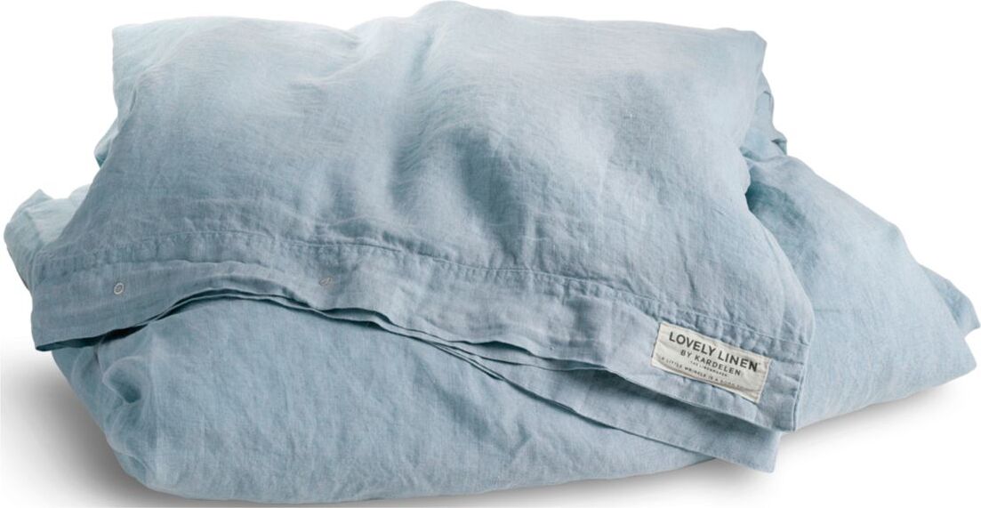 Lovely Linen Misty Duvet Cover Home Textiles Bedtextiles Duvet Covers Blå Lovely Linen