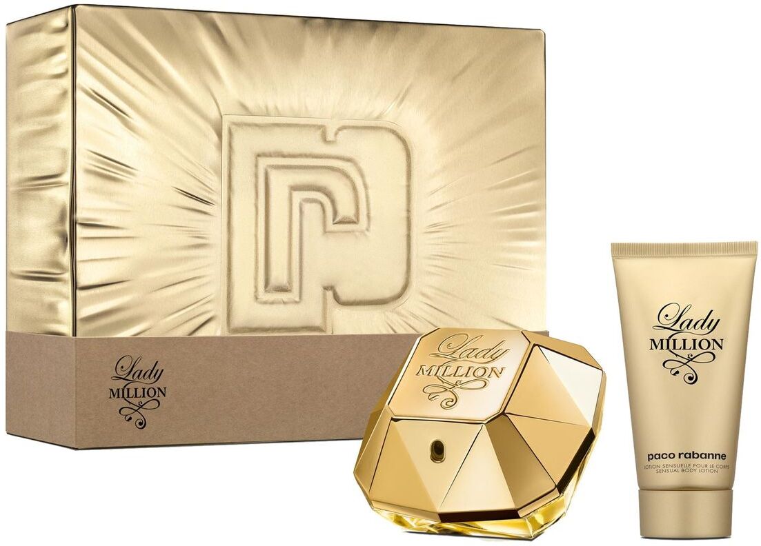 Paco Rabanne Lady Million Edp 50Ml/Bl 75Ml Parfyme Sett Nude Paco Rabanne