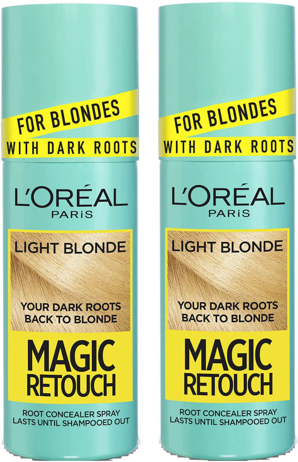 L'Oréal Paris Magic Retouch Light Blonde Root Concealer Spray Duo Pack