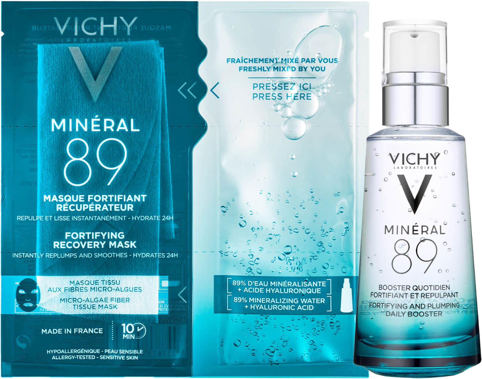 VICHY Hydrate and Recharge Mineral 89 Skin Strength Bundle