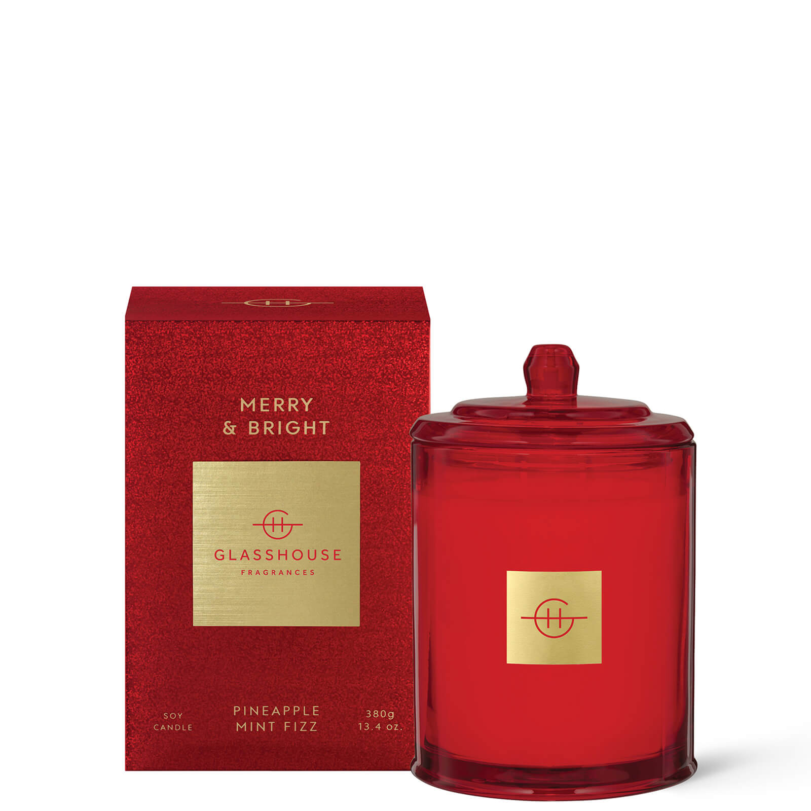 Glasshouse Fragrances Glasshouse Christmas Merry and Bright Candle 380g