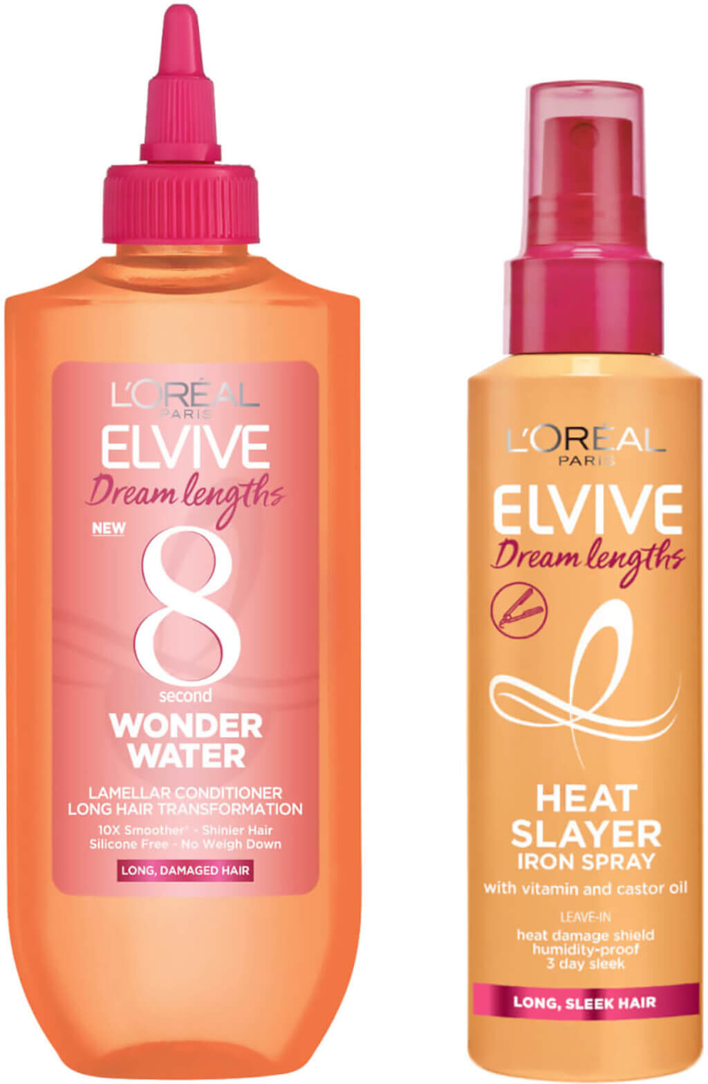 L'Oréal Paris Elvive Dream Duo - Wonder Water Treatment and Heat Slayer Protect Spray