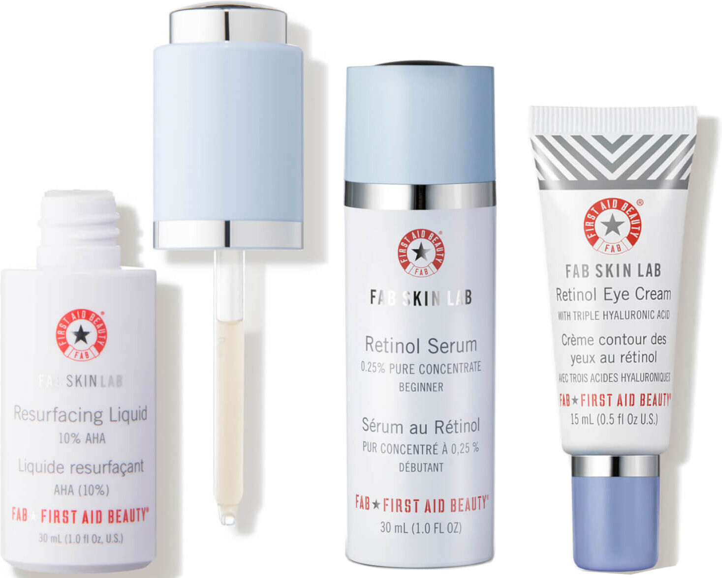 First Aid Beauty AHA and Retinol Trio