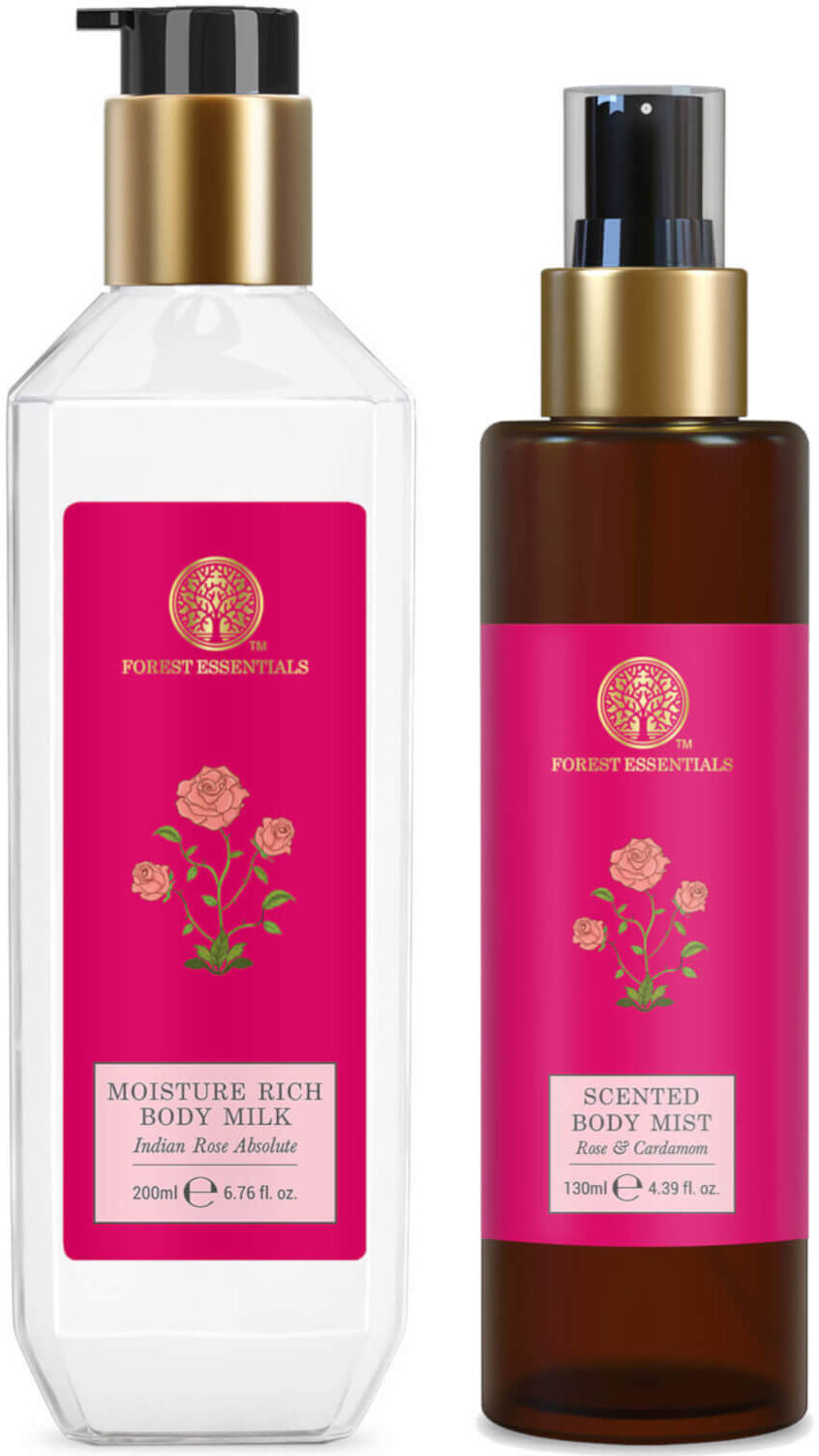 Forest Essentials Rose Body Gift Duo