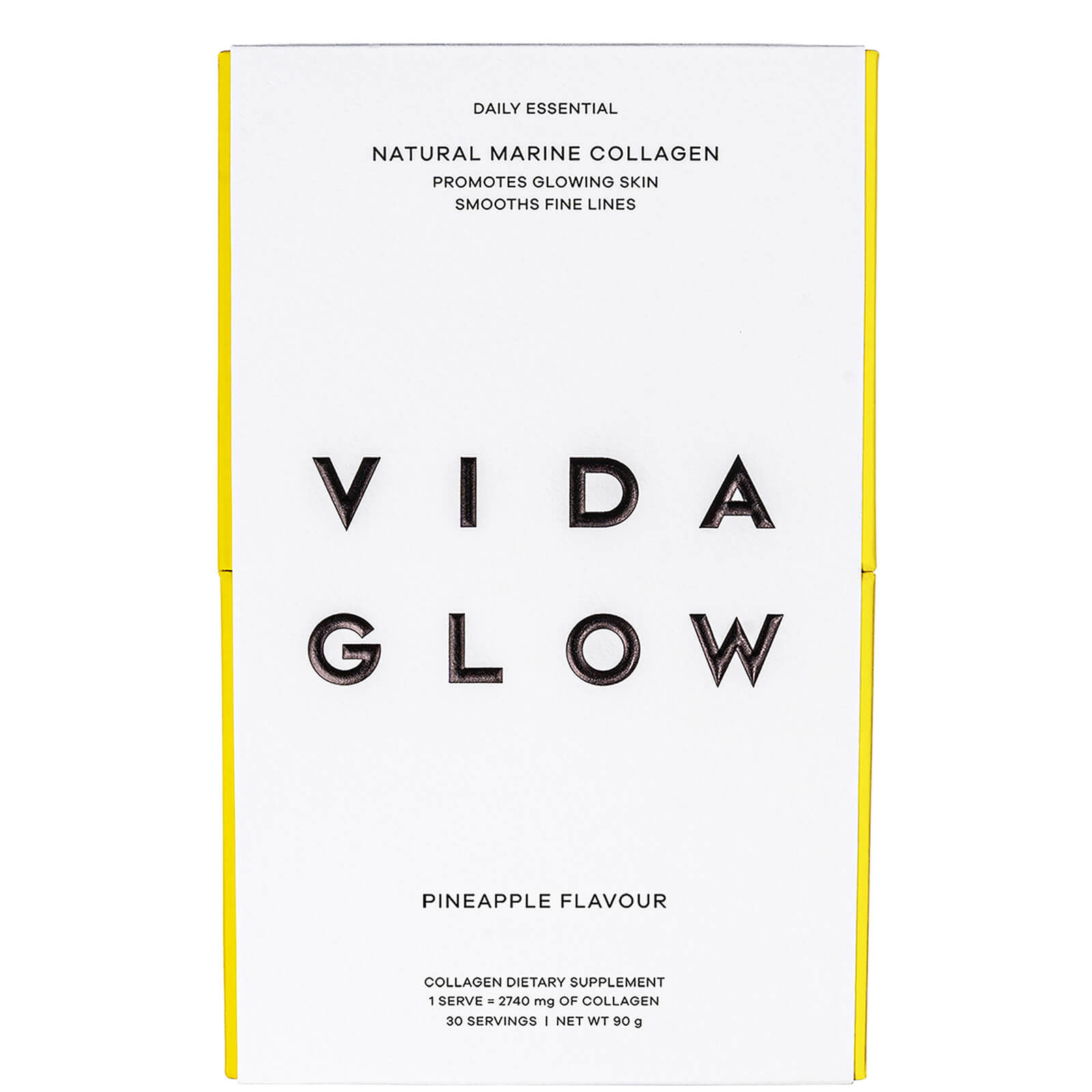 Vida Glow Natural Marine Collagen Sachets - Pineapple