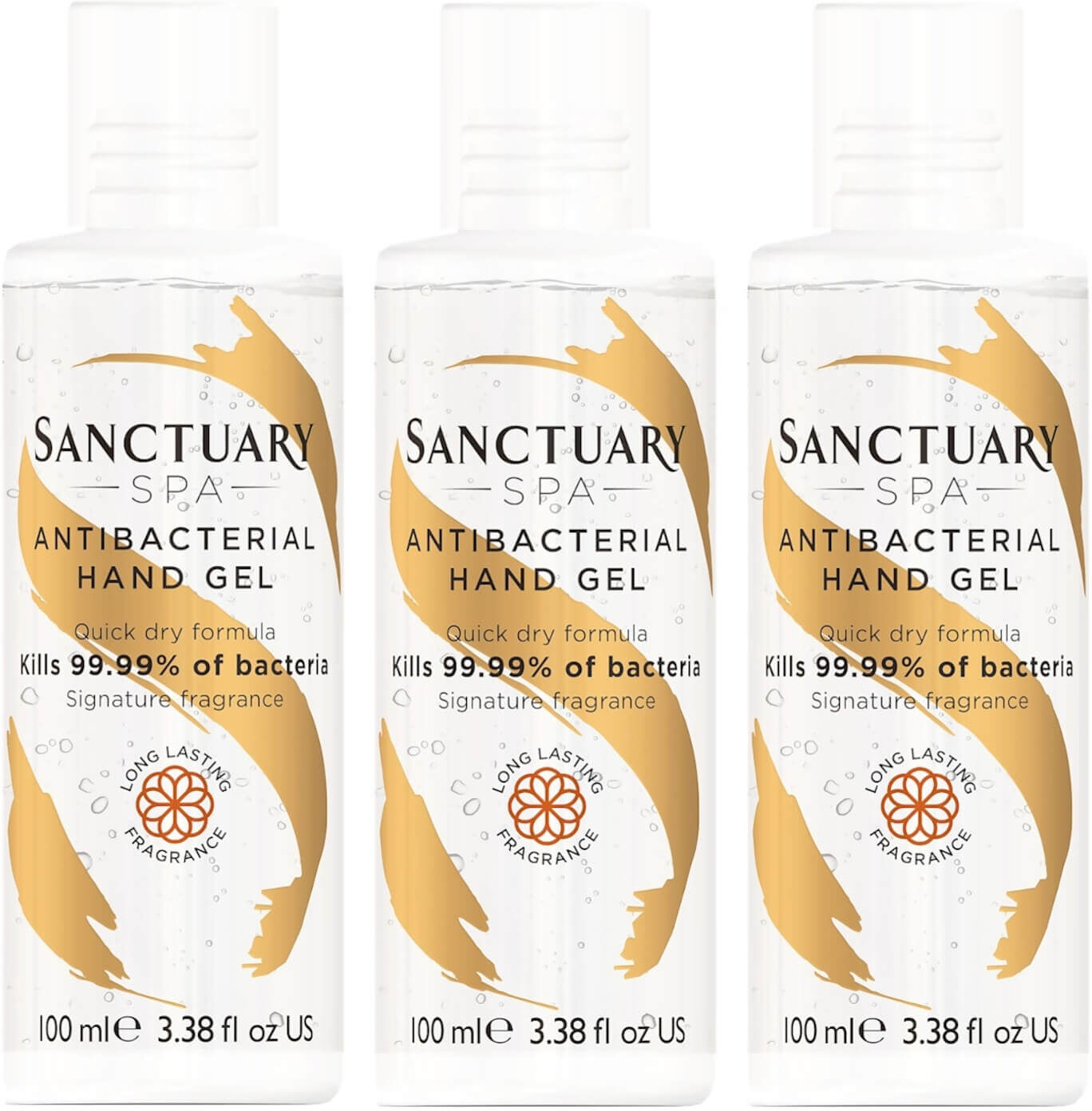 Sanctuary Spa Antibacterial Hand Gel Trio