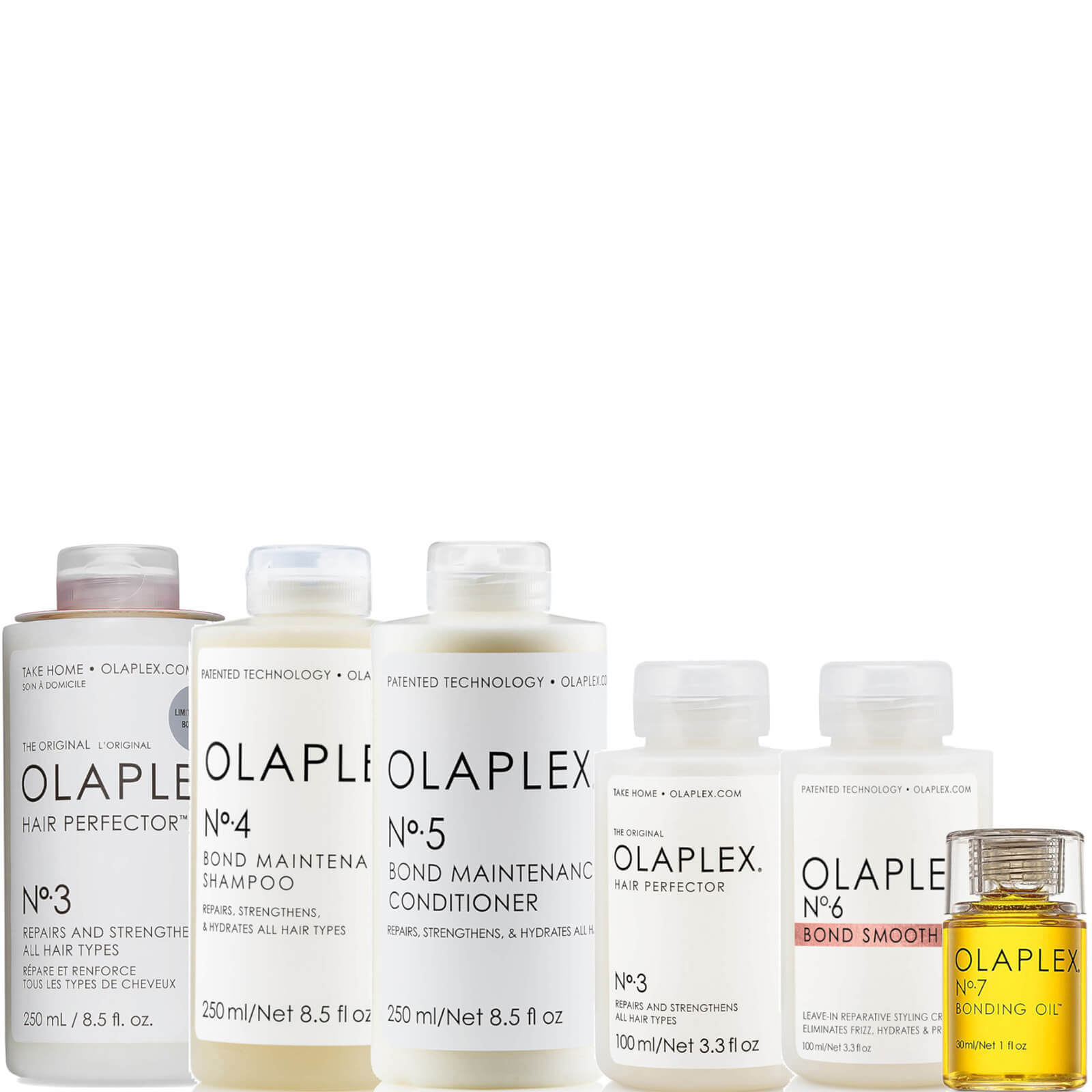 Olaplex No 3, Jumbo No 3, 4, 5, 6 and 7 Bundle