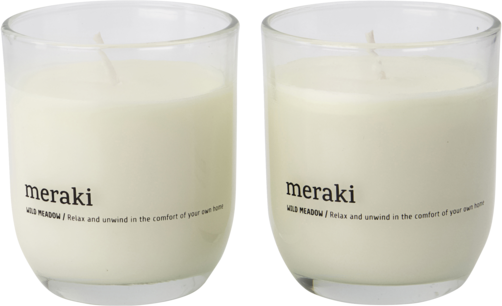 Meraki Scented Candle, Wild Meadow, Pack Of 2 Pcs