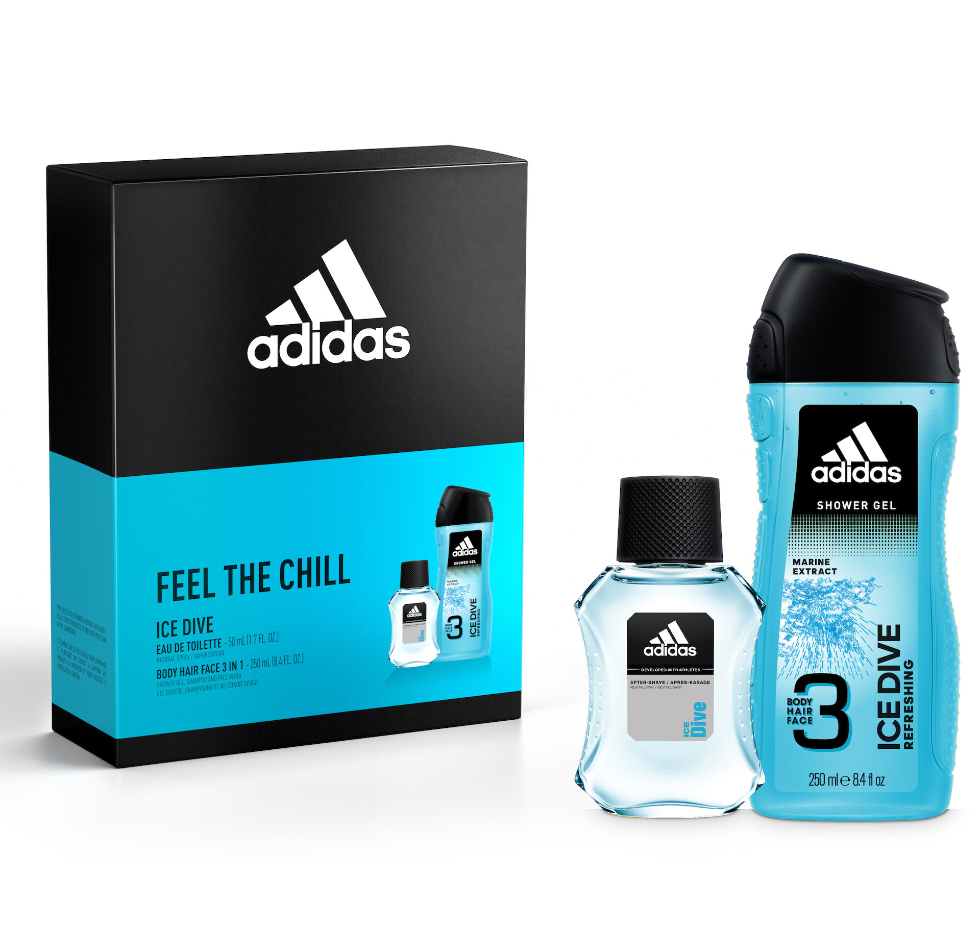 Adidas Ice Dive Edt 50ml + Shower Gel