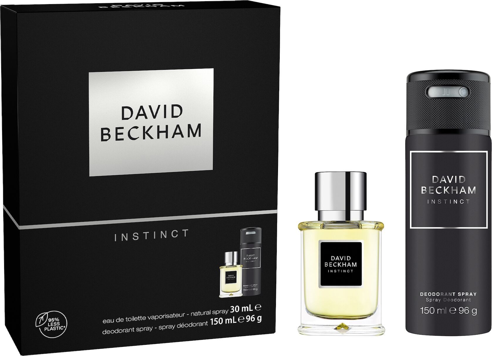 David Beckham Instinct Edt 30ml & Deo Spray  (Verdi: 450,-)