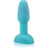 b-Vibe Rimming Petite plug anal vibrador rotativo teal 12,3 cm. Rimming Petite