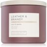 Bath & Body Works Leather & Brandy vela perfumada 411 g. Leather & Brandy