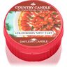 Country Candle Strawberry Mint Tart vela do chá 42 g. Strawberry Mint Tart