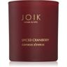 JOIK Organic Home & Spa Spiced Cranberry vela perfumada 150 g. Home & Spa Spiced Cranberry