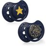 LOVI Stardust Blue chupeta 6-18 m 2 un.. Stardust Blue