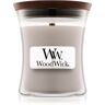 Woodwick Wood Smoke vela perfumada com pavio de madeira 85 g. Wood Smoke