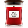 Woodwick Pomegranate vela perfumada com pavio de madeira 275 g. Pomegranate