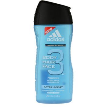 Adidas 3 After Sport gel de duche para homens 250 ml. 3 After Sport
