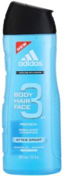 Adidas 3 After Sport gel de duche para homens 400 ml. 3 After Sport