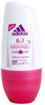 Adidas Cool & Care 6 in 1 roll-on antibacteriano para mulheres 50 ml. Cool & Care 6 in 1