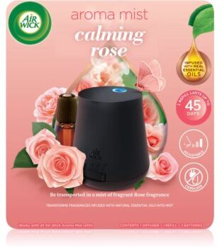 Air Wick Aroma Mist Calming Rose aroma difusor com recarga + pilhas 20 ml. Aroma Mist Calming Rose