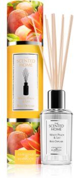 Ashleigh & Burwood London The Scented Home Peach & Lilly aroma difusor com recarga 150 ml. The Scented Home Peach & Lilly