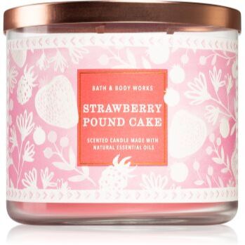 Bath & Body Works Strawberry Pound Cake vela perfumada 411 g. Strawberry Pound Cake