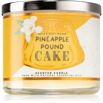 Bath & Body Works Pineapple Pound Cake vela perfumada 411 g. Pineapple Pound Cake