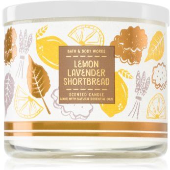 Bath & Body Works Lemon Lavender Shortbread vela perfumada 411 g. Lemon Lavender Shortbread