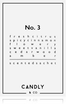 Candly & Co. No. 3 ambientador para guarda-roupa . No. 3
