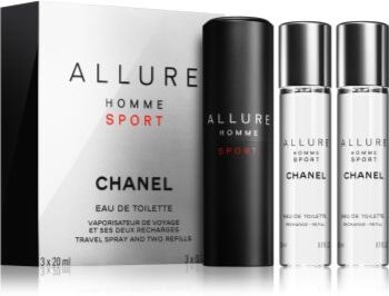 Chanel Allure Homme Sport Eau de Toilette para homens 3 x 20 ml. Allure Homme Sport