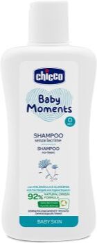 Chicco Baby Moments champô infantil para cabelo 200 ml. Baby Moments