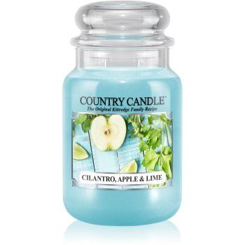 Country Candle Cilantro, Apple & Lime vela perfumada 652 g. Cilantro, Apple & Lime
