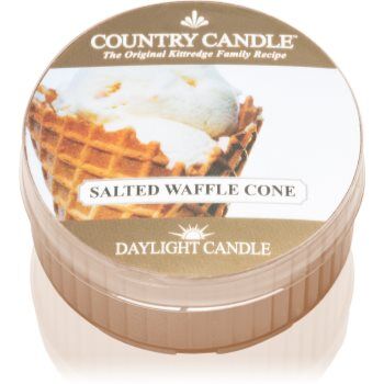 Country Candle Salted Waffle Cone vela do chá . Salted Waffle Cone