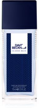 David Beckham Classic Blue desodorizante vaporizador para homens 75 ml. Classic Blue