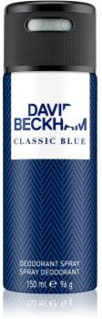 David Beckham Classic Blue desodorizante em spray para homens 150 ml. Classic Blue