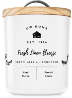 DW Home Farmhouse Fresh Linen Breeze vela perfumada 264 g. Farmhouse Fresh Linen Breeze