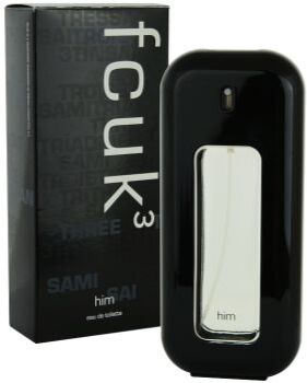 Fcuk 3 Him Eau de Toilette para homens 100 ml. 3 Him