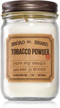 KOBO Broad St. Brand Tobacco Powder vela perfumada (Apothecary) 360 g. Broad St. Brand Tobacco Powder