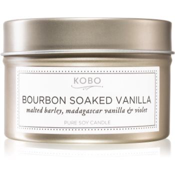 KOBO Natural Math Bourbon Soaked Vanilla vela perfumada em placa 113 g. Natural Math Bourbon Soaked Vanilla